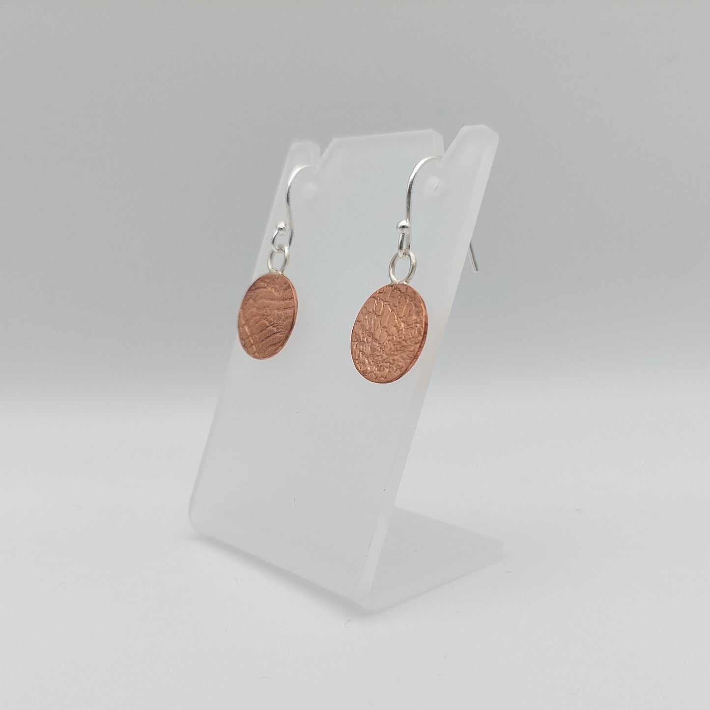 Copper Snakeskin Earrings