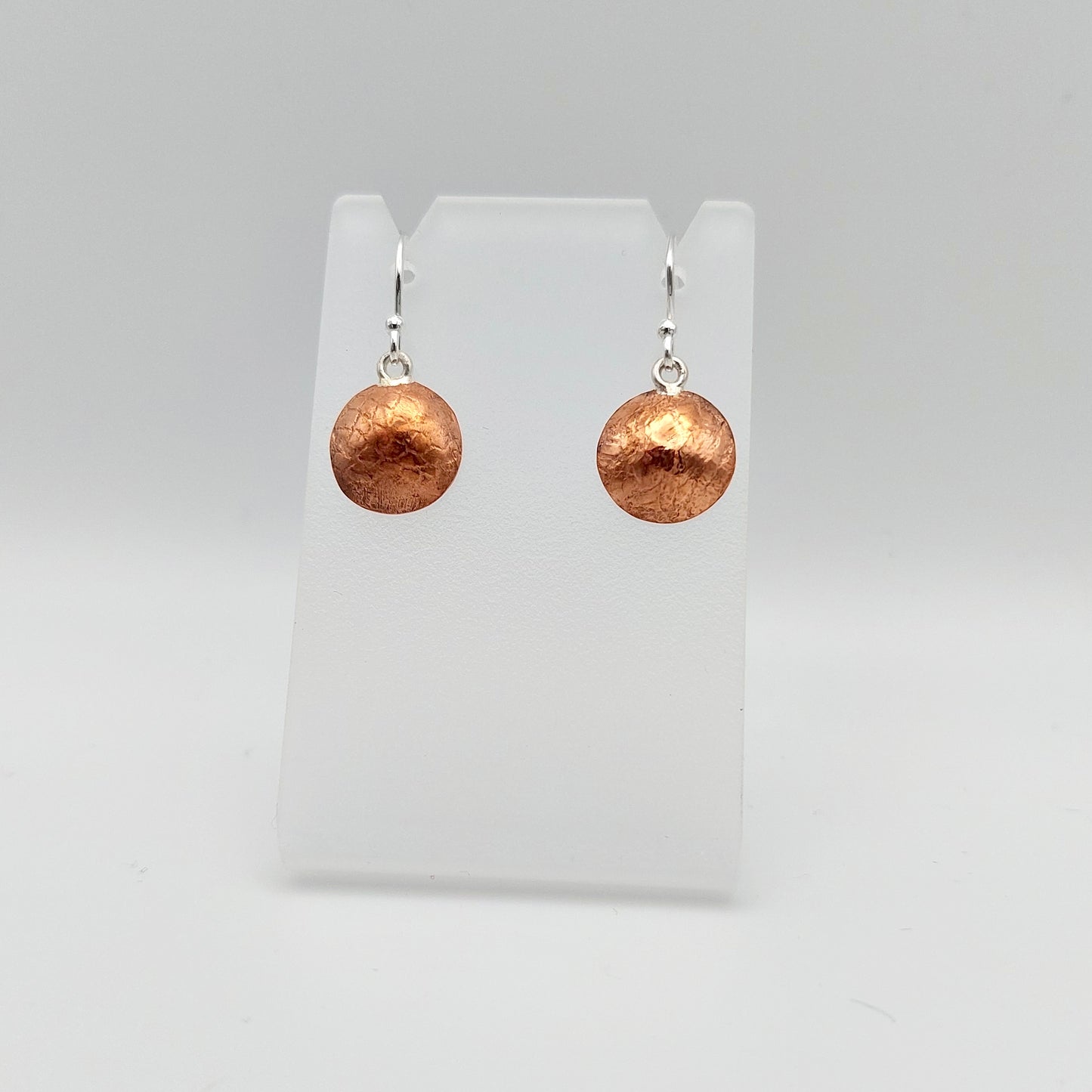 Copper Snakeskin Earrings