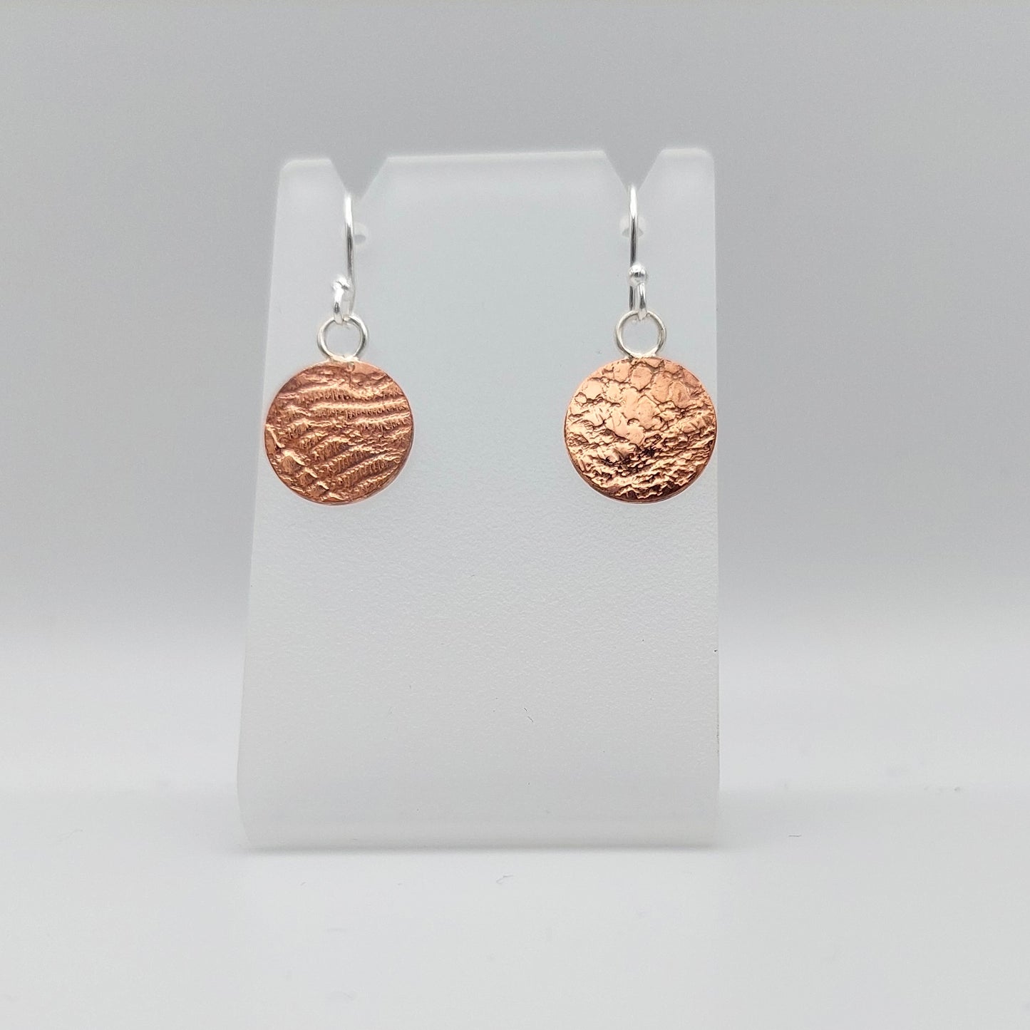 Copper Snakeskin Earrings