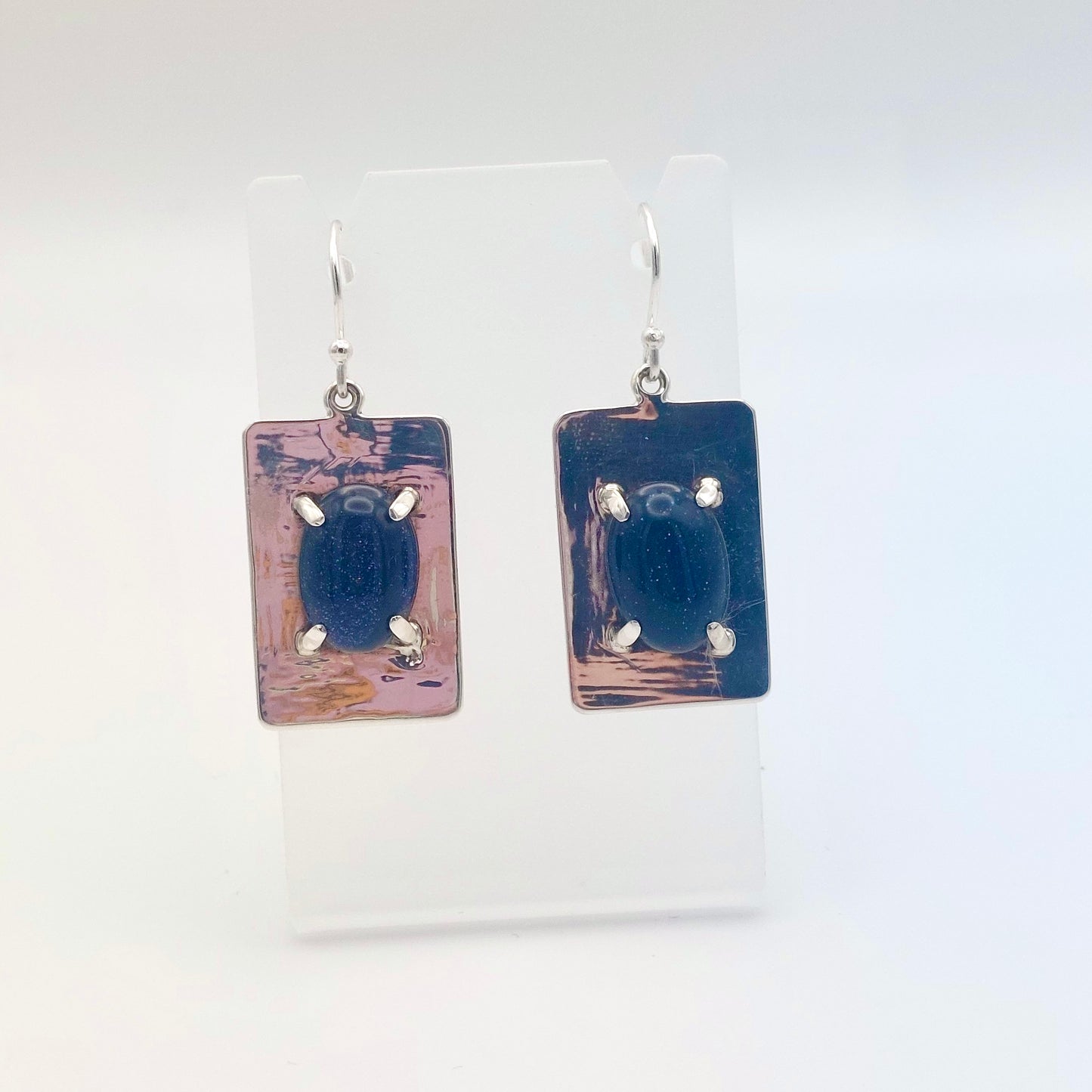 Blue Goldstone Earrings