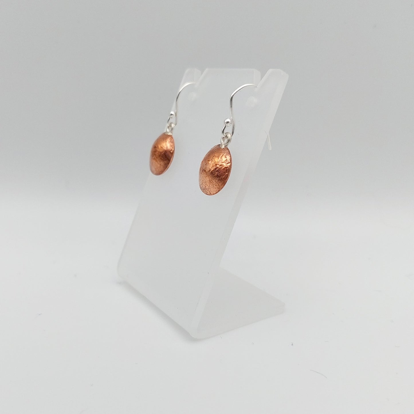 Copper Snakeskin Earrings