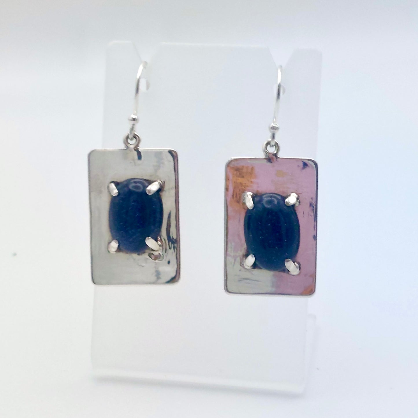 Blue Goldstone Earrings