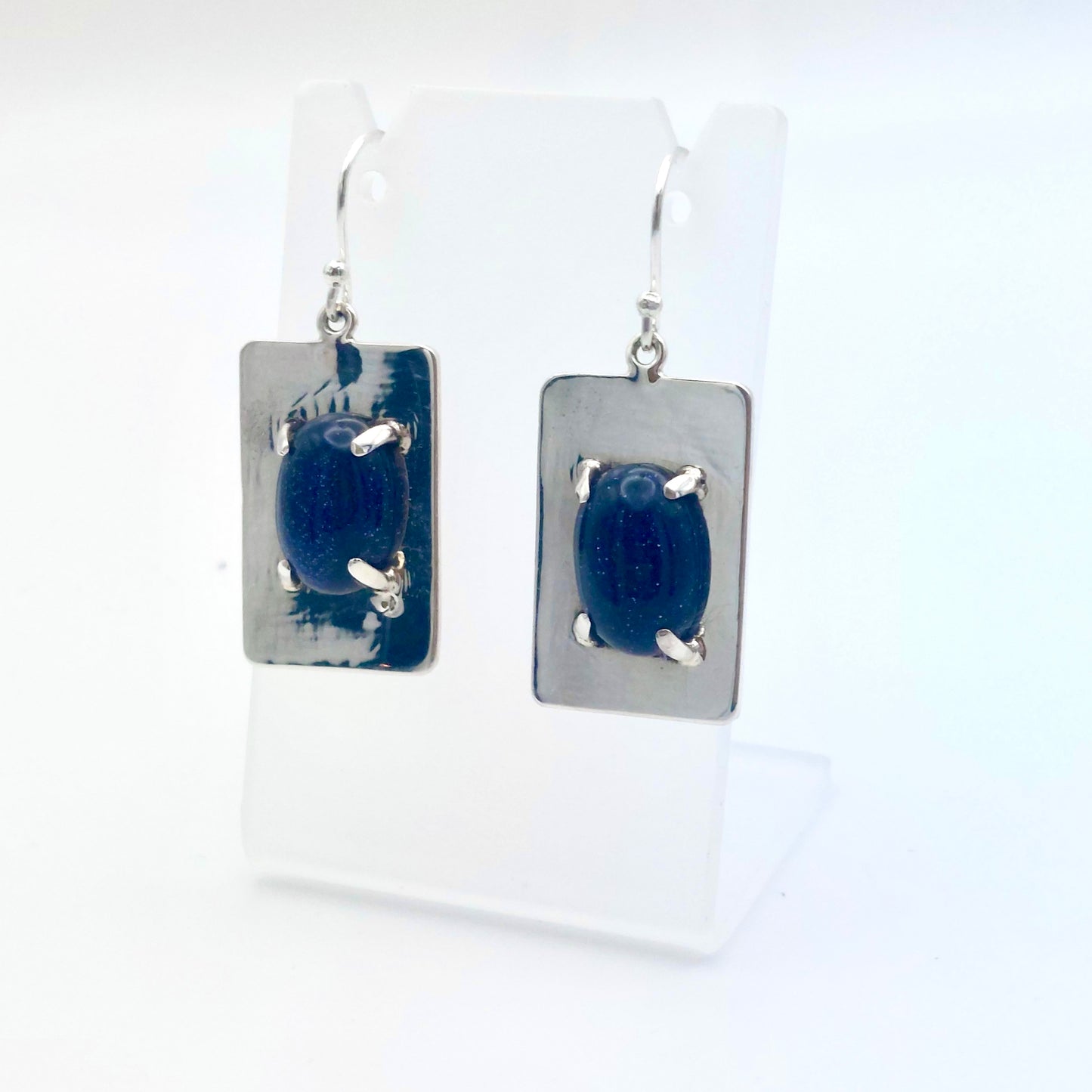Blue Goldstone Earrings