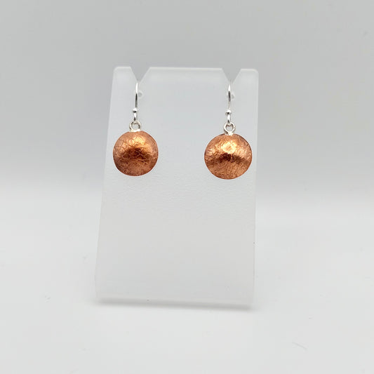 Copper Snakeskin Earrings